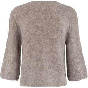 Moscow Dames trui beige (Maat: M) - Mélange - Halslijn: Ronde hals,