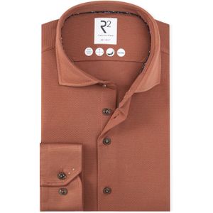 R2 Amsterdam Heren overhemd extra lange mouw brique (Maat: 39)