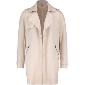 Betty en Co Blazer beige (Maat: 36) - Effen - Halslijn: Revers,