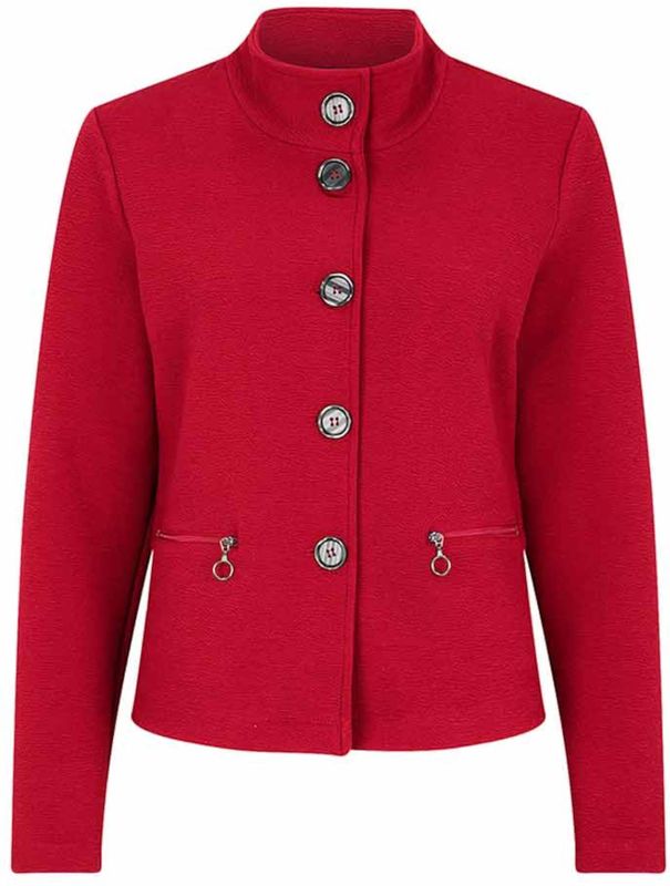 Betty Barclay - Damesblazer - Viscosemix met Stretch - Opstaande Kraag