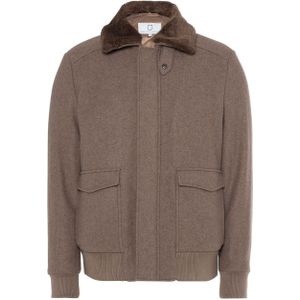 Born with appetite Heren jas bruin (Maat: S) - Effen