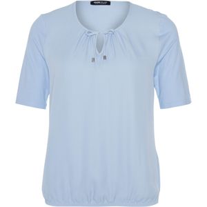 Frank Walder T-shirt blauw (Maat: 46) - Effen - Halslijn: V-hals,