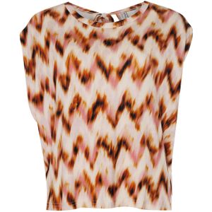 Summum Woman T-shirt multicolor (Maat: S) - Halslijn: Ronde hals,