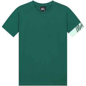 Malelions T-shirt groen (Maat: 128) - Effen - Halslijn: Ronde hals,