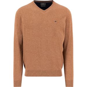 Fynch-Hatton Trui bruin (Maat: 2XL) - Halslijn: V-hals,