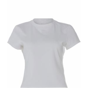 Nike T-shirt wit (Maat: L) - Effen - Halslijn: Ronde hals,