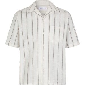 Samsøe Samsøe Overhemd korte mouw wit (Maat: XL) - Streep