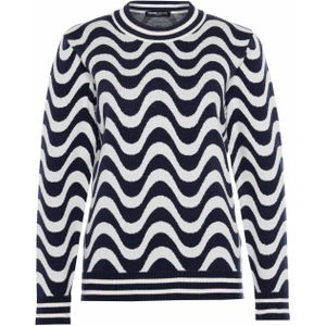 Frank Walder Dames trui blauw (Maat: 40) - Halslijn: Ronde hals,