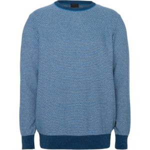 Bugatti Trui blauw (Maat: M) - Halslijn: Ronde hals,