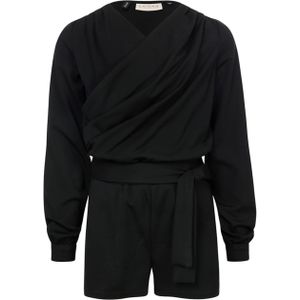 Looxs 10Sixteen Playsuit zwart (Maat: 140) - Effen
