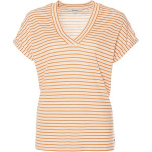 Garcia T-shirt oranje (Maat: L) - Streep - Halslijn: V-hals,