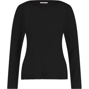 Studio Anneloes Dames longsleeve zwart (Maat: S) - Halslijn: Boothals,