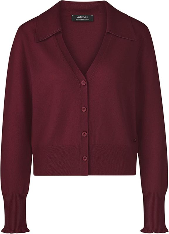 Marc Cain - Cropped Cashmere Cardigan - Bruin - Dames - Kasjmier