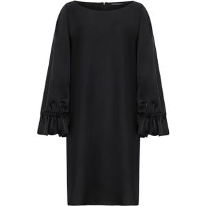 Betty Barclay Dames jurk zwart (Maat: 36) - Effen - Halslijn: Ronde hals,