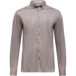 State of Art - Overhemd - Taupe - Lange Mouw - 21425287