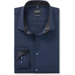 OLYMP - No. Six - Overhemd - Nachtblauw - Super Slim Fit