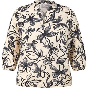 Rabe Blouse ecru (Maat: 40) - Halslijn: Ronde hals,