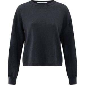 Yaya - Gebreide Trui - Blauw - Dames