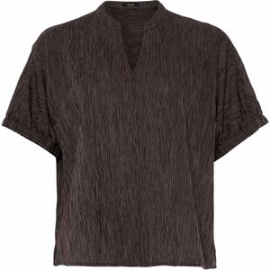 OPUS - Farula - Blouse - Bruin - V-hals