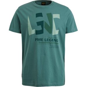 PME Legend T-shirt groen (Maat: 3XL) - Tekst - Halslijn: Ronde hals,