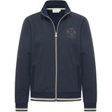 HV Society - HVSVerona - Cardigan - Blauw - Effen - Halslijn: Opstaande Kraag