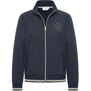 HV Society - HVSVerona - Cardigan - Blauw - Effen - Halslijn: Opstaande Kraag