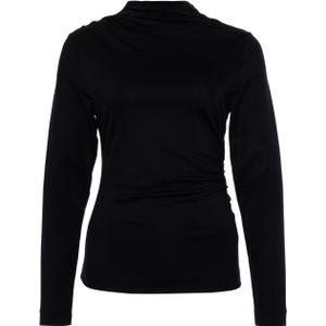 Drykorn Dames coltrui zwart (Maat: XS) - Halslijn: Opstaande kraag,