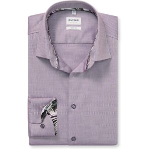 Olymp Level 5 Heren overhemd extra lange mouw paars (Maat: 44)