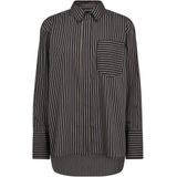 Co'Couture - Finacc Stripe Shirt Blouse - Zwart - Blouse