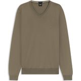 BOSS Menswear - Gebreide Trui - Scheerwol - V-hals - Regular Fit