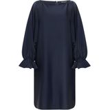 Betty Barclay Dames jurk blauw (Maat: 36) - Effen - Halslijn: Ronde hals,