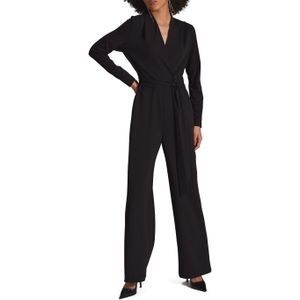 Swing Jumpsuit zwart (Maat: 46) - Halslijn: V-hals,