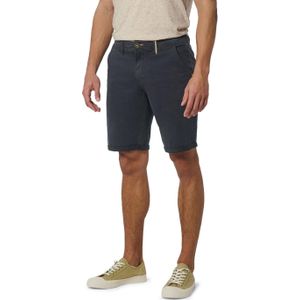 No Excess Short Chino Garment Dyed Twill Stre korte broek blauw (Maat: 28)