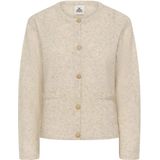 Karen by Simonsen - Kbzelda Round Neck Cardigan - Beige - Dames - Wol