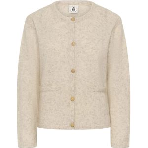 Karen by Simonsen - Kbzelda Round Neck Cardigan - Beige - Dames - Wol