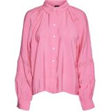 Vero moda Blouse roze (Maat: XL) - Effen - Halslijn: Kraag,