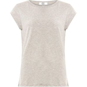 CC Heart T-shirt grijs (Maat: XL) - Effen - Halslijn: Ronde hals,