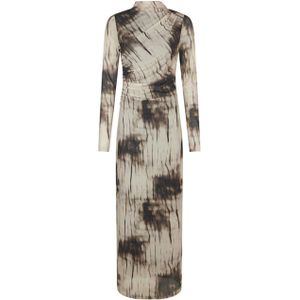 Neo Noir - Onessa Faded Mesh Dress - Jurk - Bruin