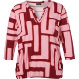 Via Appia Due - Top lange mouw 2514449 - Bordeaux - T-shirt