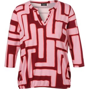 Via Appia Due - Top lange mouw 2514449 - Bordeaux - T-shirt