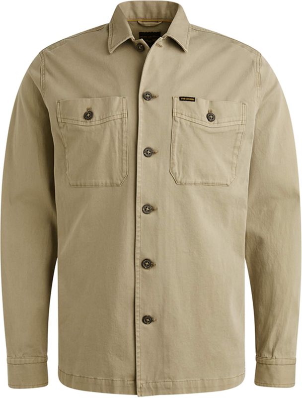 PME Legend Overshirt beige (Maat: S) - Effen