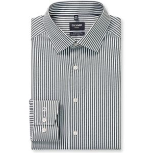 Olymp Modern fit Luxor Heren overhemd lange mouw groen (Maat: 42) - Streep