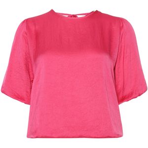 Summum Woman Blouse roze (Maat: 38) - Effen - Halslijn: Ronde hals,