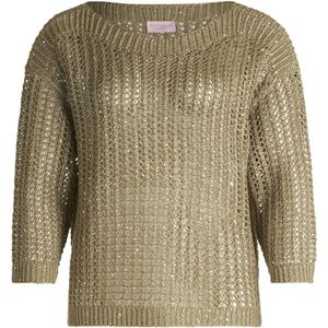 Betty Barclay - So Cosy - Trui - Groen - Glitter - 3/4 Arm