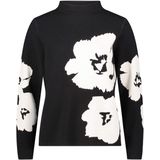 Betty Barclay Dames trui zwart (Maat: 36) - Halslijn: Opstaande kraag,