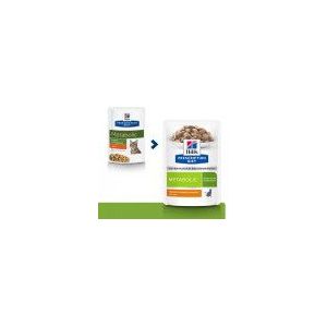 Metabolic Weight Management kattenvoer nat met Kip 12x85g maaltijdzakje multipack Hill's PRESCRIPTION DIET