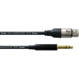 Cordial CFM 3 FV Mikrofonkabel XLR female auf 6,3mm Stereoklinke 3m