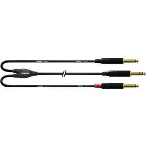 Cordial CFY 6 VPP 6,0m, 6,3mm Stereo Klinke2x 6,3mm Mono Klinke, Insertkabel