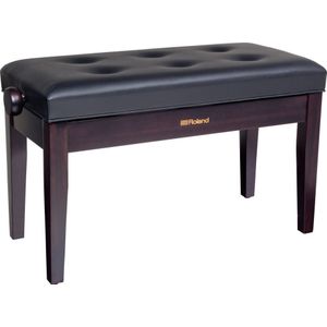 Roland Klavierbank Doppelsitzer, Rosenholz matt Sitz Vinyl schwarz.Zweisitzer