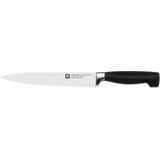 ZWILLING **** VIER STERNE 7-tlg, Selbstschärfender Messerblock, Braun